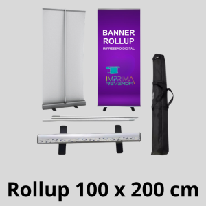BANNER ROLL UP 100 x 200 cm (com a Lona impressa)      
