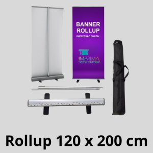 BANNER ROLL UP 120 x 200 cm (com a Lona impressa)      