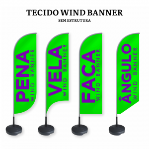 TECIDO WIND BANNER TECIDO 100% POLIESTER P, M, G e GG  DUPLA-FACE - NÃO TRANPARENTE COSTURADO SEM ESTRUTURA